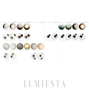 Lampa wisząca 28 głowic kolorowa kula stylowy żyrandol