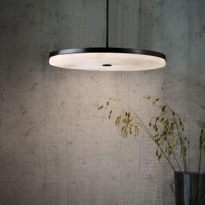 Manhattan - Alabaster okrągła czarno-biała Ø20/25/30 cm