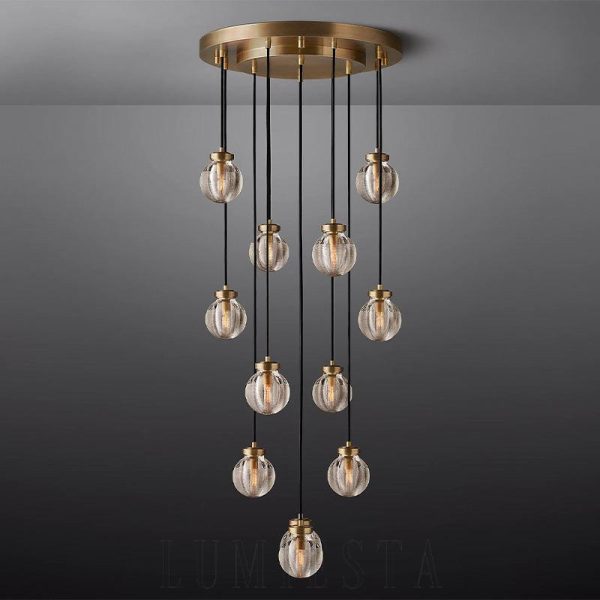 Lampa wisząca Fantasy Pearl Ball w stylu vintage 56cm