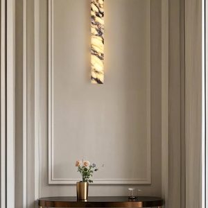 Marmurowy kinkiet Cuboid Mira prostokątny 50cm 60cm