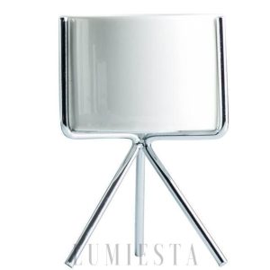 Eleganckie potrójne stojaki na doniczki — biało-złote