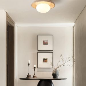 Travertine Lunaro - Lampa sufitowa w beżowym kolorze 25cm