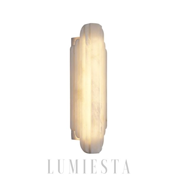 Reslera - Luksusowy kinkiet alabastrowy pionowy 50 i 75 cm