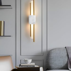 Lampa ścienna Marble Tanto w stylu nowoczesnym z marmuru