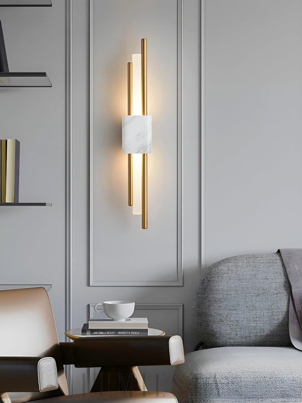 Lampa ścienna Marble Tanto w stylu nowoczesnym z marmuru