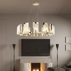 Merin - Nowoczesna okrągła lampa wisząca alabastrowa 50/60/70/100 cm