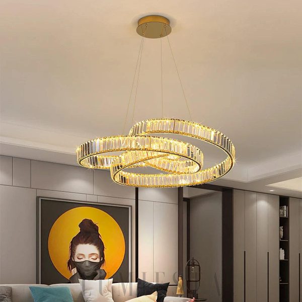 Canterbury - Ekskluzywny kryształowy żyrandol, złoty