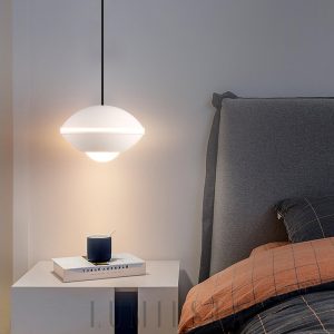 Lampa wisząca Pendul Ø10 cm - czarna, biała, złota