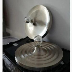 Minimalistyczna metalowa lampa ścienna w nowoczesnym stylu, Ø16/33cm