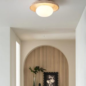 Travertine Lunaro - Lampa sufitowa w beżowym kolorze 25cm