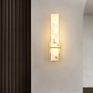 wm_4809921856496765806.jpg Milan - Lampa ścienna Alabaster złoto-biała, nowoczesny kinkiet, 12x48cm