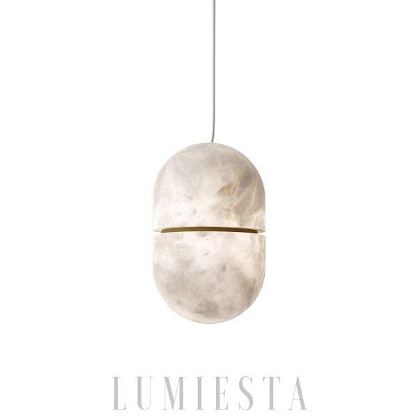 Yum - Lampa wisząca w stylu minimalistycznym z alabastru