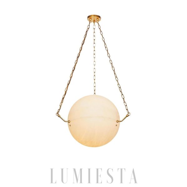 Atlas - Lampa wisząca Sphere — alabaster, nowoczesna