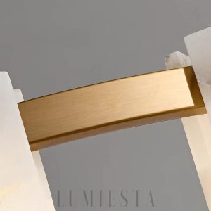 Trinidad - lampa wisząca w kształcie diamentu z alabastru