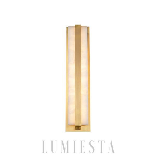 wm_5181321914092557409.jpg Silex - Lampa ścienna alabastrowa złota 45cm ciepłe światło