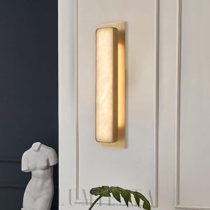 Sashya - Lampa ścienna Alabaster w stylu nowoczesnym 51 cm