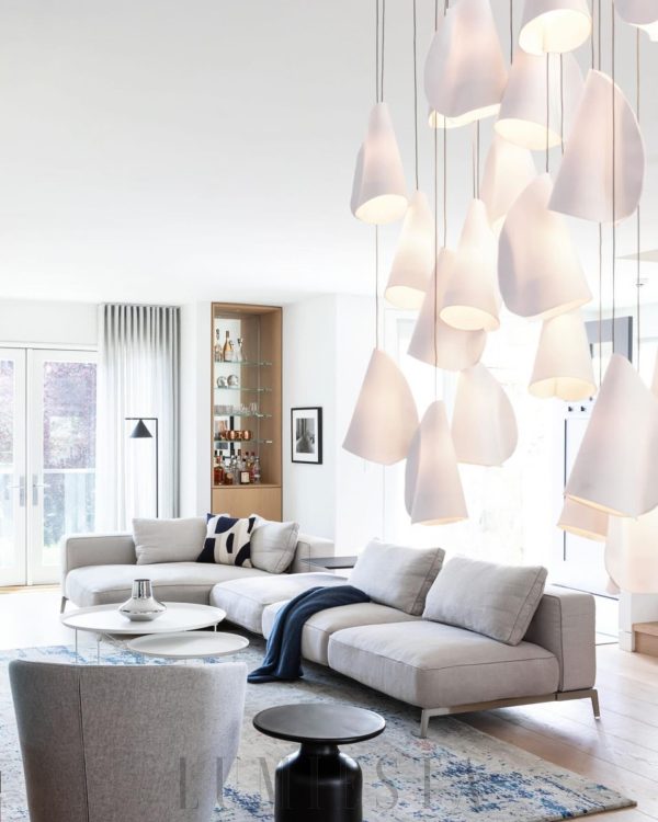 Nowoczesny klaster lamp wiszących Series 21 – biały