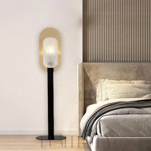 Altai - Lampa podłogowa Alabaster, nowoczesna Ø50×H140 cm