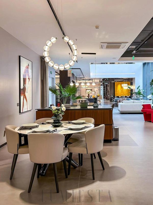 Lampa wisząca Amulet B srebrna, okrągła Ø52/74/88 cm