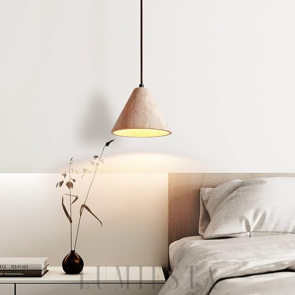  Scafell - Lampa wisząca z travertynu w stylu nowoczesnym