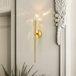 Industrialna lampa ścienna Spinal Tube z kryształem