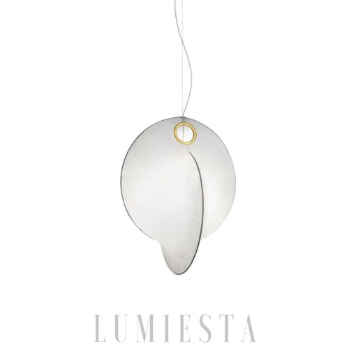 Lampa Overlap wisząca biała, nowoczesna, różne rozmiary