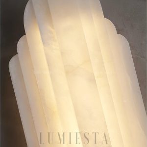 Reslera - Luksusowy kinkiet alabastrowy pionowy 50 i 75 cm