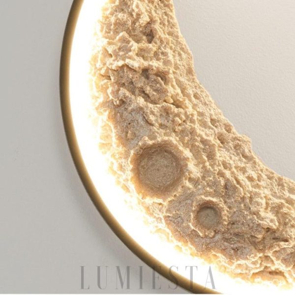 Luna - lampa ścienna w stylu nowoczesnym księżycowa