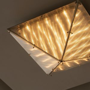 Lampa sufitowa Fragment 06, chrom, szkło