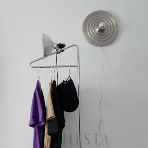 Minimalistyczna metalowa lampa ścienna w nowoczesnym stylu, Ø16/33cm