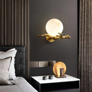 wm_6806200368546809976.jpg Toubkal - Mosiężna retro z alabastrowym kloszem 30 cm