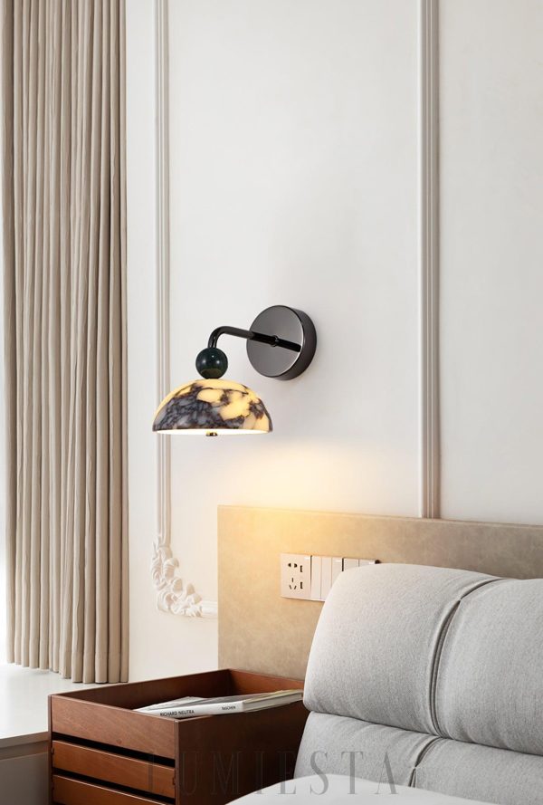 wm_6842652984819587746.jpg Minimalistyczny kinkiet marmurowa kopuła biały czarny 15cm