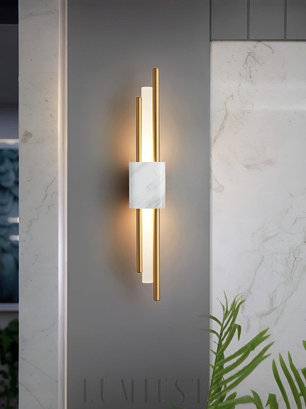 Lampa ścienna Marble Tanto w stylu nowoczesnym z marmuru