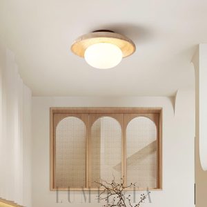 Travertine Lunaro - Lampa sufitowa w beżowym kolorze 25cm