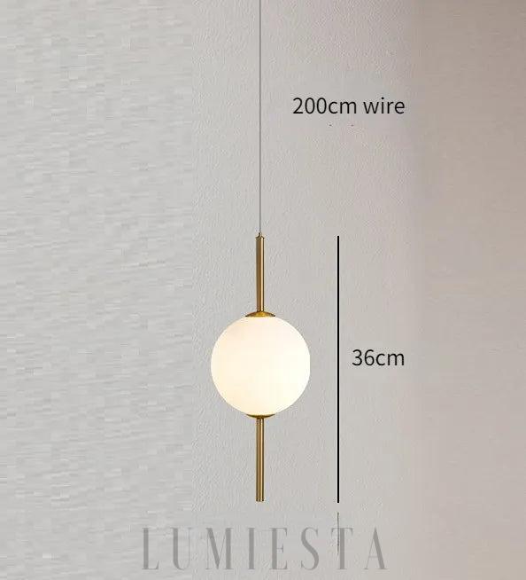 Nowoczesna lampa wisząca z podwójnym okrągłym kloszem