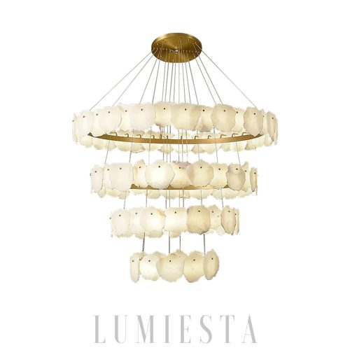 Torny - Elegancka okrągła lampa wisząca, wielopoziomowa