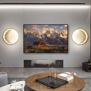 Luna - lampa ścienna w stylu nowoczesnym księżycowa