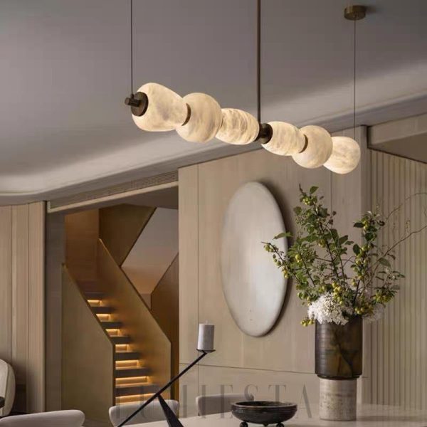 Liroma nowoczesny żyrandol chmura z Alabastru