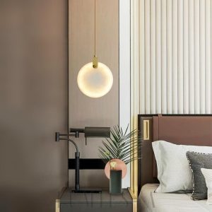 Harvest - lampa wisząca z alabastru w stylu nowoczesnym