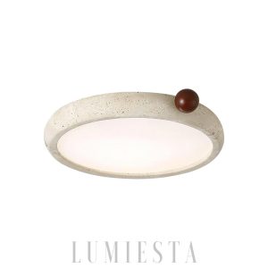 wm_7385552598384885045.jpg Okrągła lampa sufitowa Travertine Metra ciepłe światło 58cm