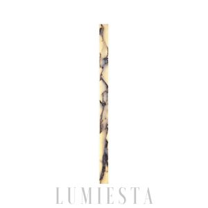 Elegancka prostokątna lampa ścienna z marmuru 60 90 120 cm