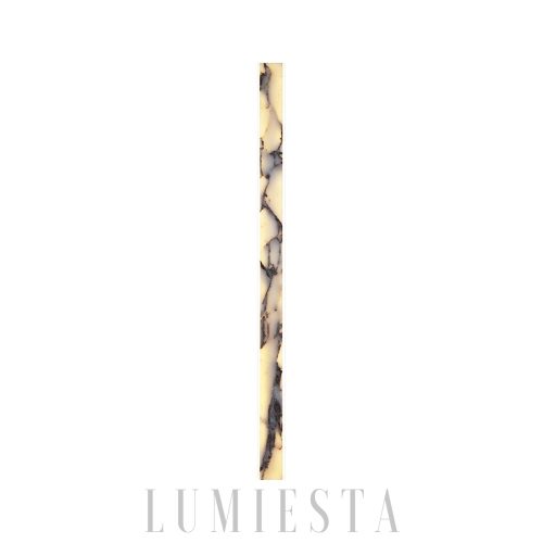 Elegancka prostokątna lampa ścienna z marmuru 60 90 120 cm