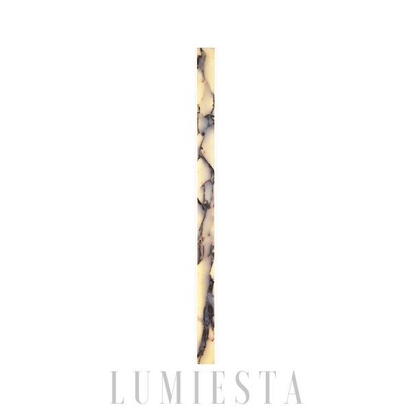 Elegancka prostokątna lampa ścienna z marmuru 60 90 120 cm