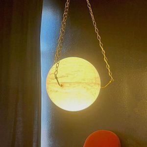 Atlas - Lampa wisząca Sphere — alabaster, nowoczesna
