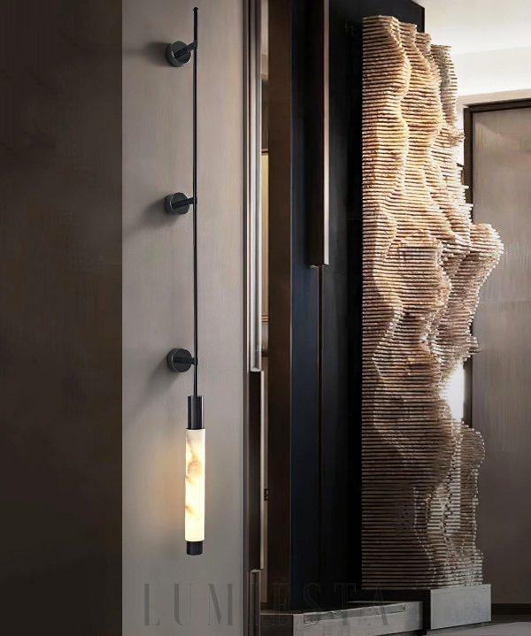 Verita - Nowoczesny kinkiet Alabaster, minimalistyczny styl