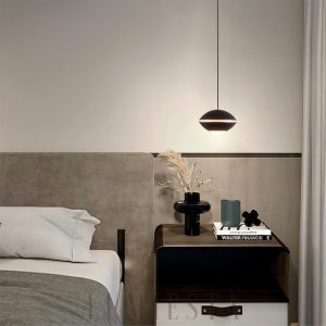 Lampa wisząca Pendul Ø10 cm - czarna, biała, złota