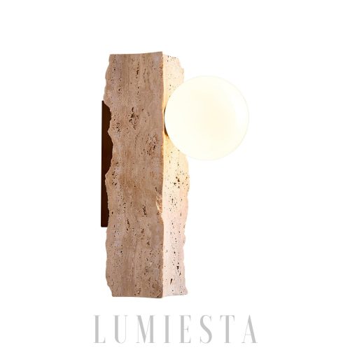 wm_7578720428603935276.jpg Lampa ścienna z trawertynu beżowa nieregularny kształt