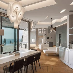 Lampa wisząca Nebula o białym kolorze średnica 70 cm