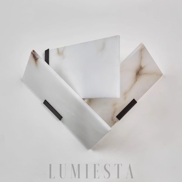 Heart - Lampa ścienna z alabastru w stylu nowoczesnym 26cm