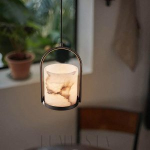 wm_768537625109619392.jpg Lampa wisząca cylindryczna z marmuru o średnicy 20cm